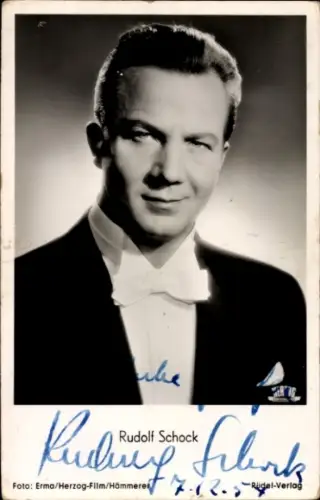 Ak Schauspieler und Opernsänger Rudolf Schock, Portrait