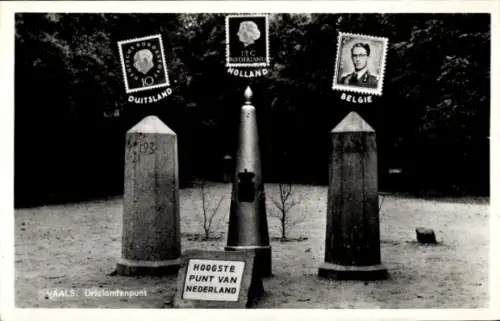 Ak Vaals Limburg Niederlande, Dreiländereck, Deutschland, Holland, Belgien