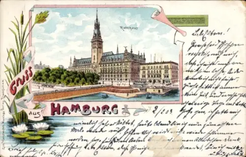 Passepartout Litho Hamburg, Rathaus