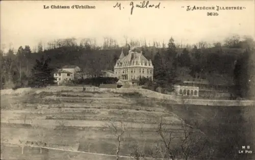 Ak Urbilhac Ardèche, Le Chateau, Schloss