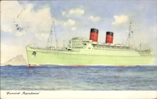 Ak Cunard Line, Passagierschiff RMS Mauretania