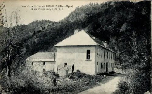 Ak Durbon Hautes Alpes, Vue de la Ferme et ses Forets