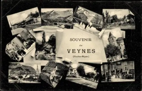 Ak Veynes Hautes Alpes, Souvenir de  Bilder von  Hochgebirge, Landschaften