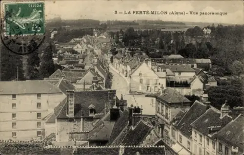 Ak La Ferté Milon Aisne, Vue panoramique