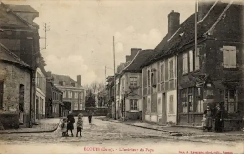 CPA Écouis Eure, Interieur du Pays