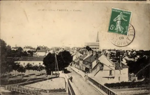 Ak Ouzouer sur Trézée Loiret, Entrée