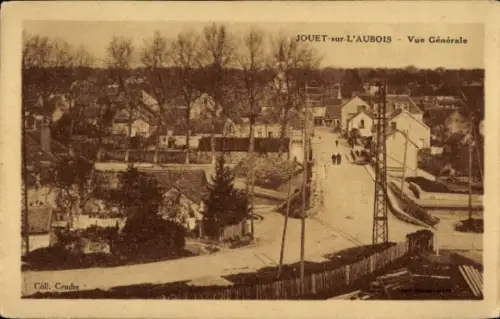 Ak Jouet sur l'Aubois Cher, Vue générale