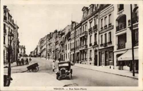 Ak Verdun Meuse, Rue Saint-Pierre