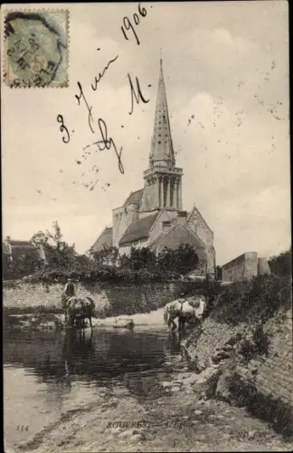 Ak Rouvres Calvados, L'Eglise