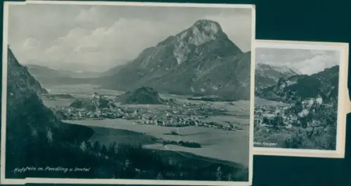 Leporello Ak Kufstein in Tirol, Ortsansichten, Pendling, Inntal