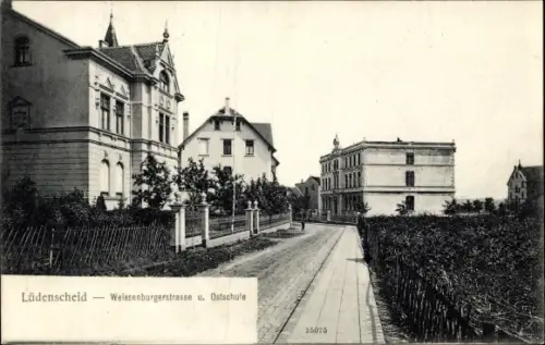 Ak Lüdenscheid im Märkischen Kreis, Weissenburgerstraße, Ostschule