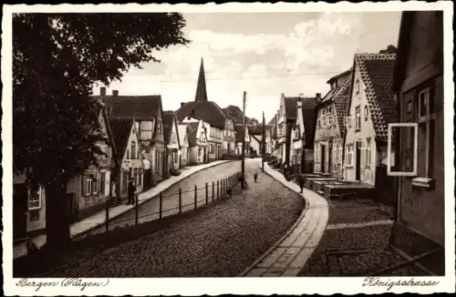 Ak Bergen auf der Insel Rügen, Königsstraße, Hotel zum Ratskeller