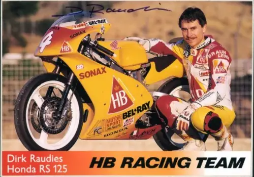 Ak Dirk Raudies, Honda Motorrad, HB Racing Team, Portrait, Autogramm