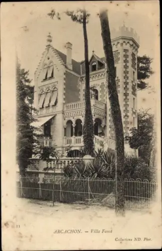 Ak Arcachon Gironde, Villa Faust