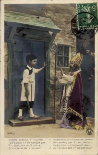 Ak Kinder als Nikolaus