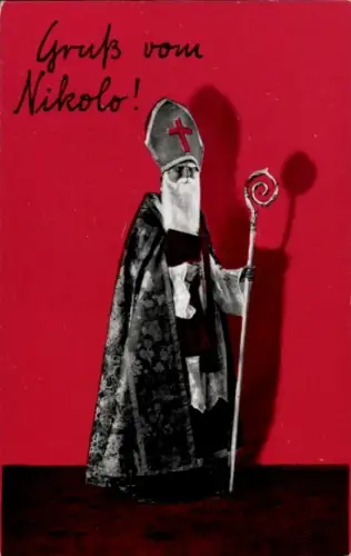 Ak Weihnachten, Nikolaus, Porträt
