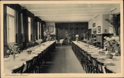 Ak Hamburg Eimsbüttel, Krankenhaus Elim, Schwestern-Esssaal, Hoheweide 17