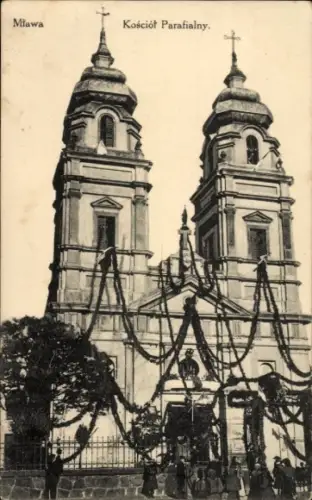 Ak Mława Mielau Polen, Kosciol Parafialny, Kirche