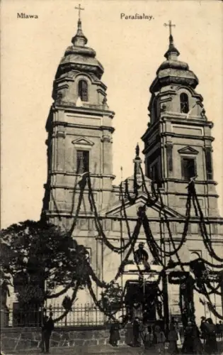 Ak Mława Mielau Polen, Kosciol Parafialny, Kirche