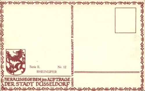 Ak Düsseldorf am Rhein, Rheinufer