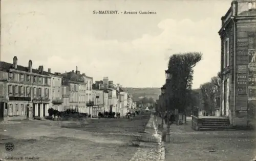 Ak Saint Maixent Deux Sevres, Avenue Gambetta