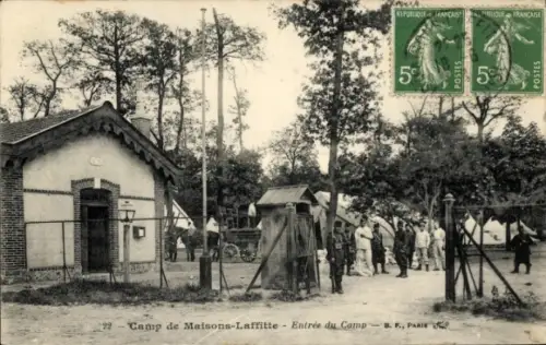 Ak Maisons Laffitte Yvelines, Lagereingang