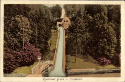 Ak Rabenau Osterzgebirge, Rabenauer Grund, Wasserfall