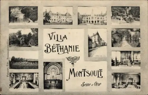 Ak Montsoult Val-d’Oise, Verschiedene Ansichten der Villa Bétanie,  Seine Oise