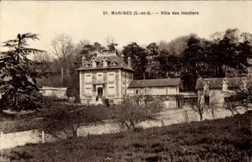 Ak Marines Val d’Oise, Villa des Hautliers,  S.-et-O., Bäume, Landschaft