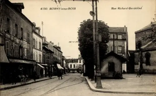 Ak Rosny sous Bois Seine Saint Denis, Rue Richard Gardebled