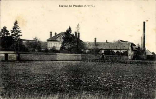 Ak Presles Val d'Oise, Ferme