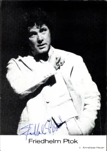 Ak Schauspieler Friedhelm Ptok, Portrait, Autogramm