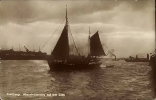 Ak Hamburg Mitte Altstadt, Elbepartie