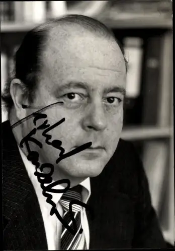 Foto Ak Journalist Gerhard Konzelmann, Portrait, Autogramm