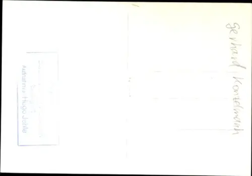 Foto Ak Journalist Gerhard Konzelmann, Portrait, Autogramm