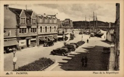 Ak Paimpol Côtes d’Armor, Platz der Republik