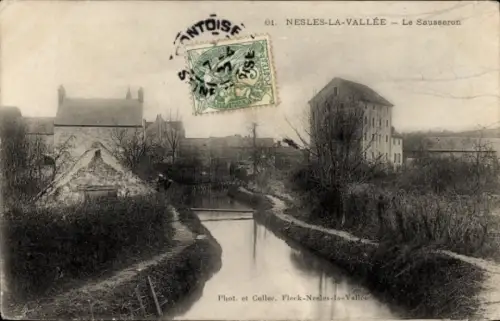 Ak Nesles la Vallee Val d'Oise, Le Sausseron