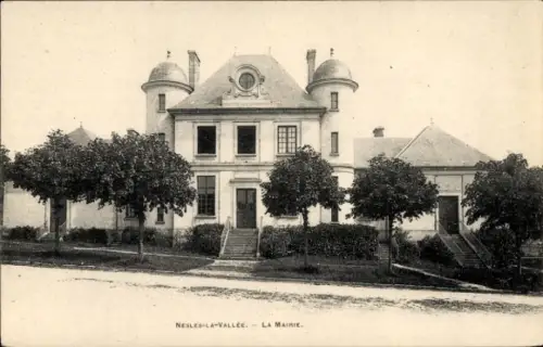 Ak Nesles la Vallee Val d'Oise, Mairie