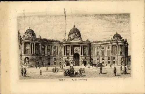 Künstler Ak Wien 1 Innere Stadt, Hofburg
