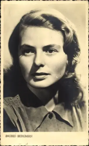 Ak Schauspielerin Ingrid Bergman, Portrait