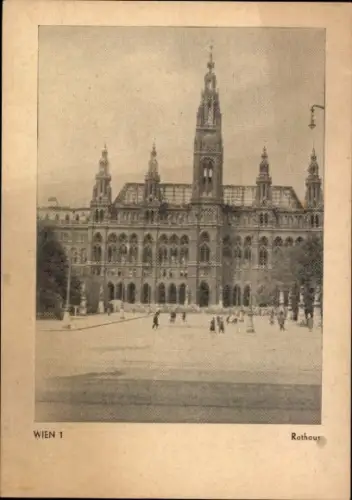 Ak Wien 1 Innere Stadt, Rathaus
