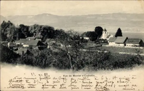 Ak Le Montet Allier, Teilansicht