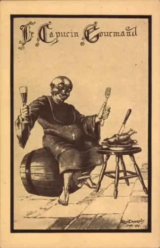 Künstler Ak Nancy Meurthe et Moselle, Restaurant du Capucin Gourmand, Rue Gambetta