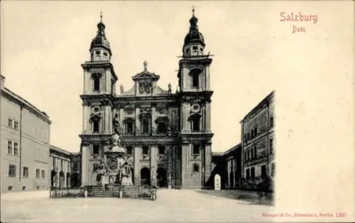 Ak Salzburg in Österreich,  Dom, Stengel & Co., Dresden u. Berlin 1367