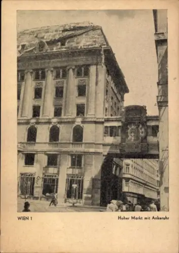 Ak Wien 1 Innere Stadt, Hoher Markt mit Ankeruhr