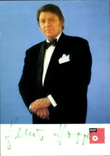 Autogrammkarte Kammersänger Heinz Hoppe, Portrait, Autogramm