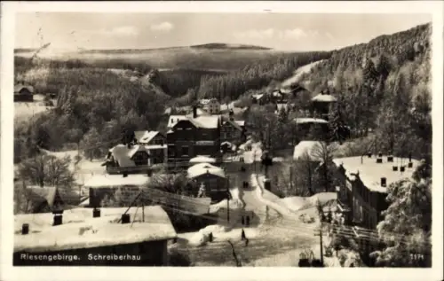 Ak Szklarska Poręba Schreiberhau Riesengebirge Schlesien, Königsplatz, Wilhelmstraße