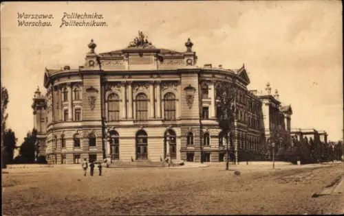 Ak Warszawa Warschau Polen, Polytechnikum