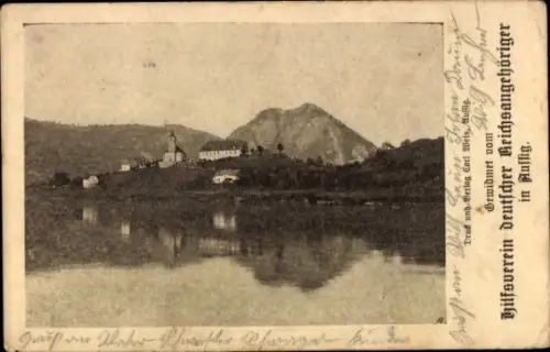 Ak Ústí nad Labem Aussig an der Elbe, Teilansicht