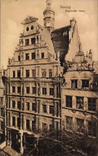 Ak Gdańsk Danzig, Englisches Haus